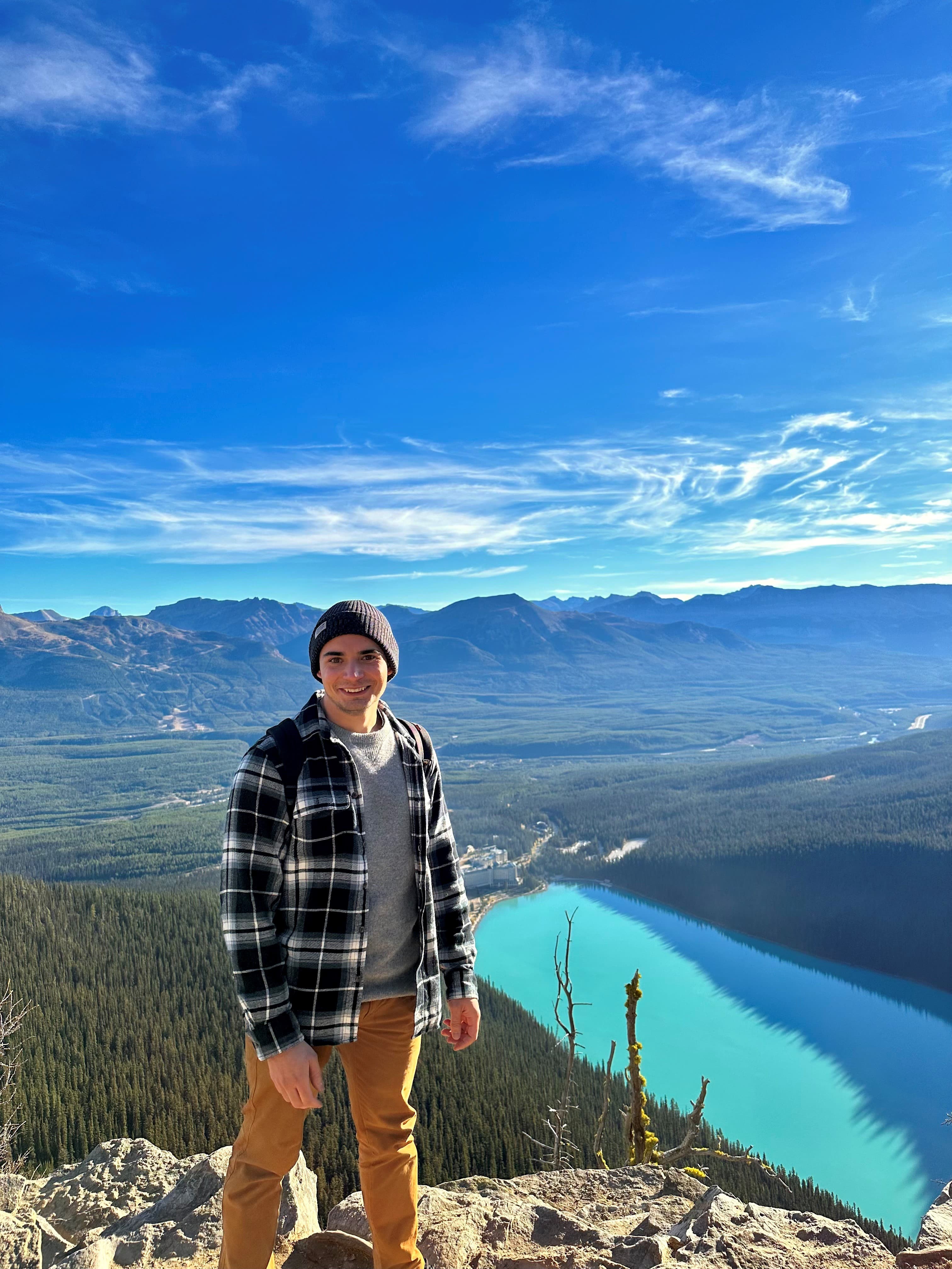 Me in Banff, Alberta - Big Beehive Hike, 2022.